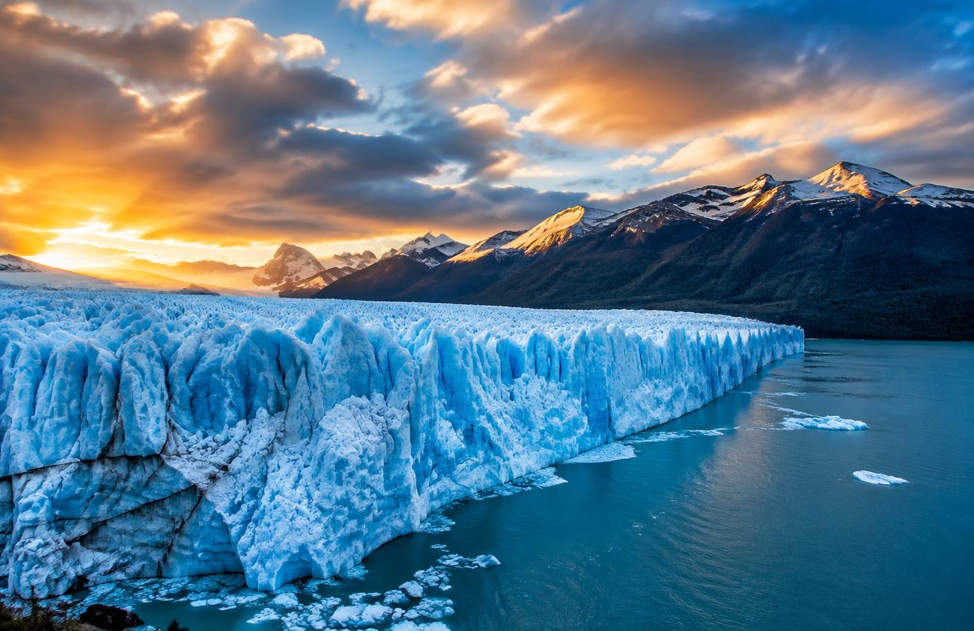 Glaciar Perito Moreno na Patagônia argentina